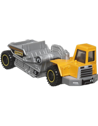 Camión de Construcción Road Scraper Matchbox 1:64 Amarillo
