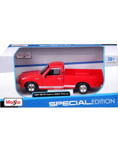 Maisto Datsun 620 Pickup 1973 1:24 Modelo Escala 20 cm Rojo