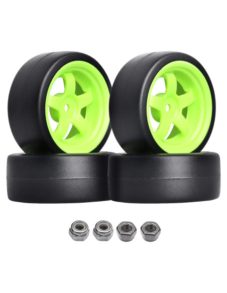Ruedas y Neumáticos HobbyPark 1/10 Drift RC 12mm Hex Juego de 4 Ruedas y Neumáticos HobbyPark 1/10 Drift RC 12mm Hex Juego de 4
