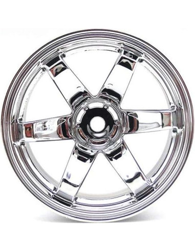 4 Llantas de Plástico 52mm para Coche RC 1/10 LAFEINA Plata