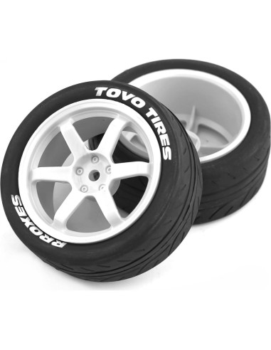 Neumáticos y Ruedas RC 1/10 Dantenron Touring 68mm 4Pcs