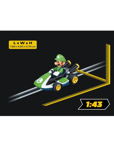 Slot Car Analógico Carrera GO!!! Luigi 1:43 Mario Kart