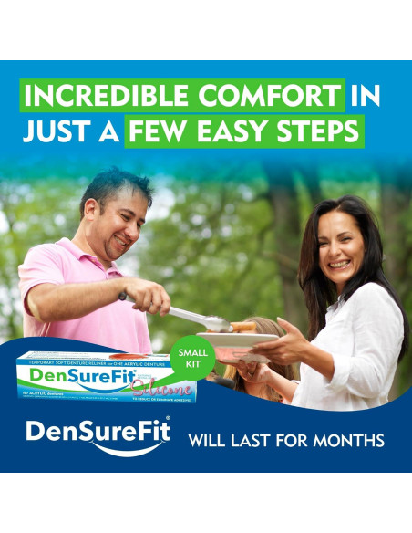 Kit de Reforzamiento de Dentadura Inferior DenSureFit - Silicona Suave Kit de Reforzamiento de Dentadura Inferior DenSureFit - Silicona Suave