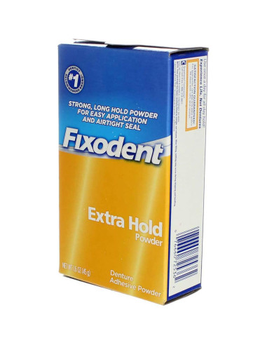 Fixodent Polvo Adhesivo para Dentaduras Fijación Extra 45 g