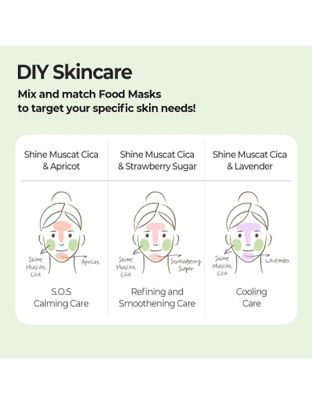 Mascarilla Facial Cica BHA SKINFOOD Shine Muscat 180g Mascarilla Facial Cica BHA SKINFOOD Shine Muscat 180g