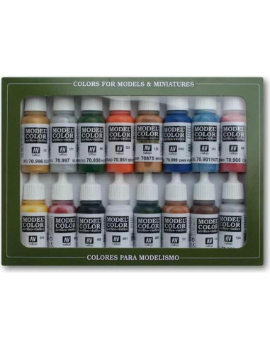 Set de Pinturas Acrílicas Vallejo Folkestone 16 x 18 ml