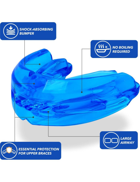 Protector Bucal Deportivo Doble Dick Being Azul Sin Hervir Protector Bucal Deportivo Doble Dick Being Azul Sin Hervir