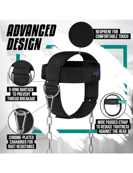 Arnés Ajustable para Cuello Yes4All - Soporte Acolchado Neopreno Arnés Ajustable para Cuello Yes4All - Soporte Acolchado Neopreno