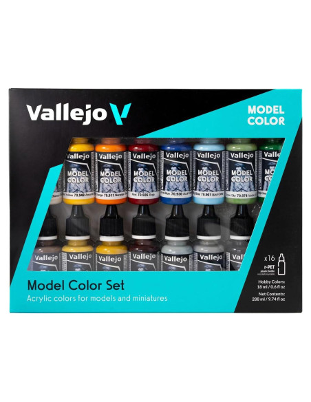 Juego de Pinturas Acrílicas Vallejo Época Vapor Naval 17ml - 16 Colores Juego de Pinturas Acrílicas Vallejo Época Vapor Naval 17ml - 16 Colores