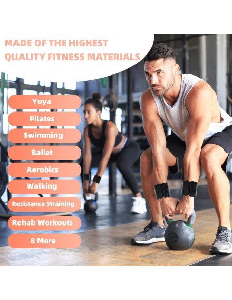 Pesas de Tobillo y Muñeca YOVKOK 0.9 kg Ajustables Negro Pesas de Tobillo y Muñeca YOVKOK 0.9 kg Ajustables Negro