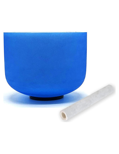 Cuenco de Cuarzo Azul TAIFENG 20.32 cm Cantante Chakra