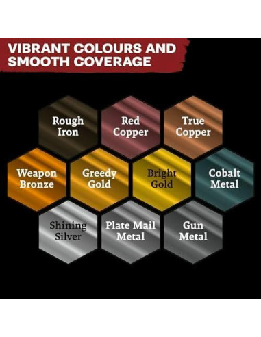 Set de Pintura Metálica The Army Painter Warpaints 10x18ml