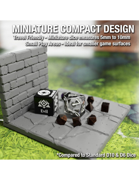 Set de 21 Dados Micro de Metal Citadel para Juegos de Rol Set de 21 Dados Micro de Metal Citadel para Juegos de Rol