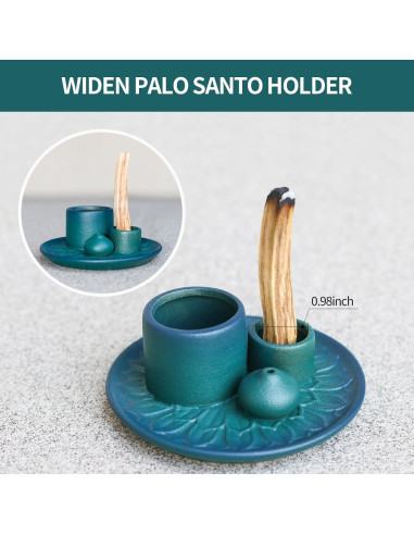 Soporte para Incienso y Palo Santo ToolSentryX Cerámica Azul