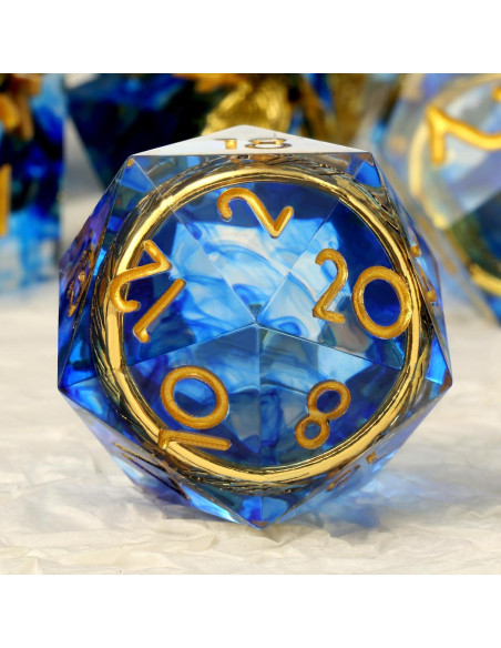 Conjunto de Dados DNDND Swirl Azul con Estuche de Regalo Conjunto de Dados DNDND Swirl Azul con Estuche de Regalo