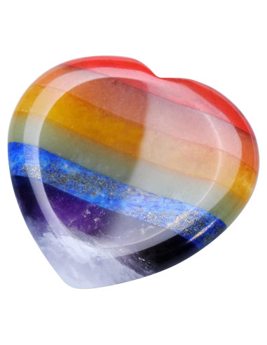 Piedra de Preocupación 7 Chakras Jovivi 40mm Alivio Ansiedad