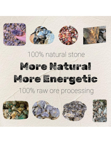 Conjunto de Cristales Naturales AGG - 7 Piedras Chakra 240g