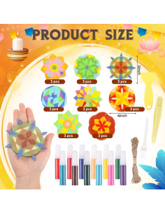 Kit de Pintura de Arena Mandala Weekgrat - 24 Piezas 2