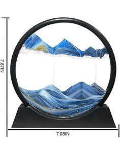 Arte de Arena en Movimiento Muyan 3D Redondo 17.78 cm Azul 2