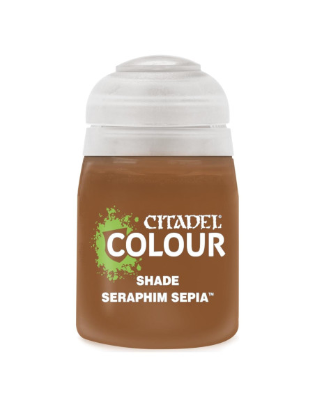 Pintura Citadel Shade Games Workshop Sepia Seraphim 18ml Pintura Citadel Shade Games Workshop Sepia Seraphim 18ml