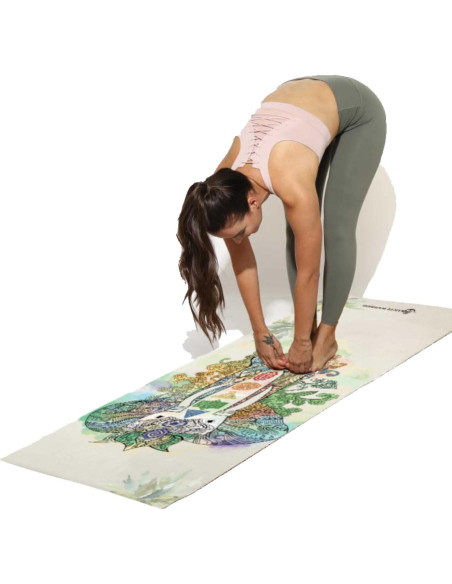 Tapete de Yoga Shakti Warrior TPE Elefante Antideslizante 182.88x60.96cm Tapete de Yoga Shakti Warrior TPE Elefante Antideslizante 182.88x60.96cm