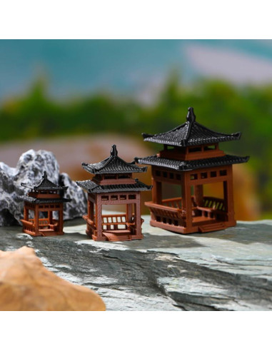 Adorno de Pabellón SUPVOX para Jardín y Bonsái - 8x5x5 cm