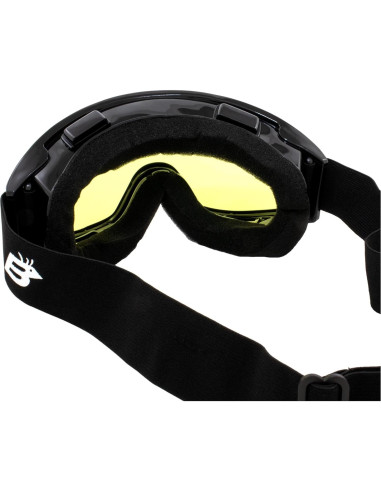 Gafas de Motocicleta Birdz Eyewear Buitre con Lentes Amarillos