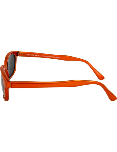 Gafas de Sol X-KD's Naranja Metálico Lente Gris 55mm