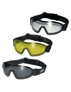 Gafas de Motocicleta Global Vision Flare - 3 Pares Lentes UV400