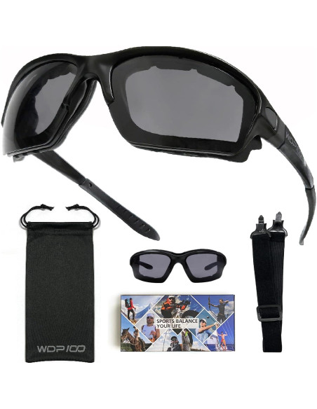 Gafas de sol Powersports para motociclismo con lentes ahumados Gafas de sol Powersports para motociclismo con lentes ahumados