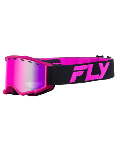Gafas de Nieve FLY Racing Focus Jóvenes Negro/Rosa Lente Rosa