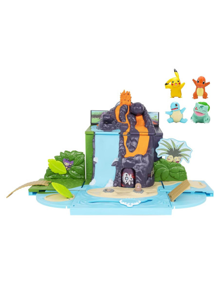 Playset Volcán Pokémon Carry 'N' Go con 4 Figuras 5 cm Playset Volcán Pokémon Carry 'N' Go con 4 Figuras 5 cm