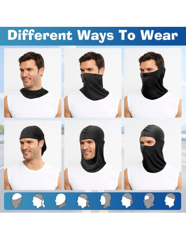 Máscara Balaclava Transpirable 6 Unidades para Esquí y Ciclismo