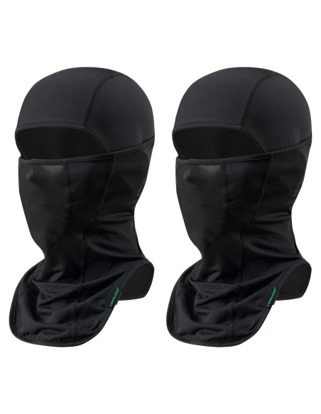 LONGLONG Balaclava Facial Transpirable - 2 Piezas Negro LONGLONG Balaclava Facial Transpirable - 2 Piezas Negro