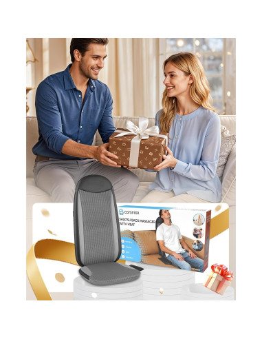 Masajeador de Espalda Shiatsu Comfier CF-2208 con Calor