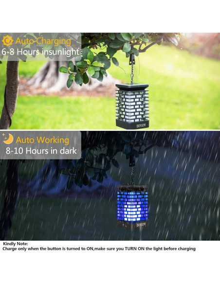 Lámpara Solar LED Eoyizw con Llama Danzante - 2 Piezas Azul Lámpara Solar LED Eoyizw con Llama Danzante - 2 Piezas Azul