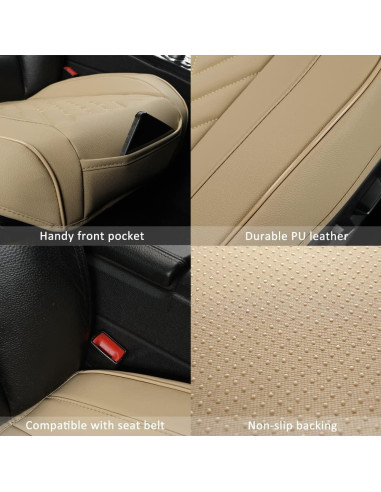 Funda de Asiento Delantera Panda Gigante Beige Universal