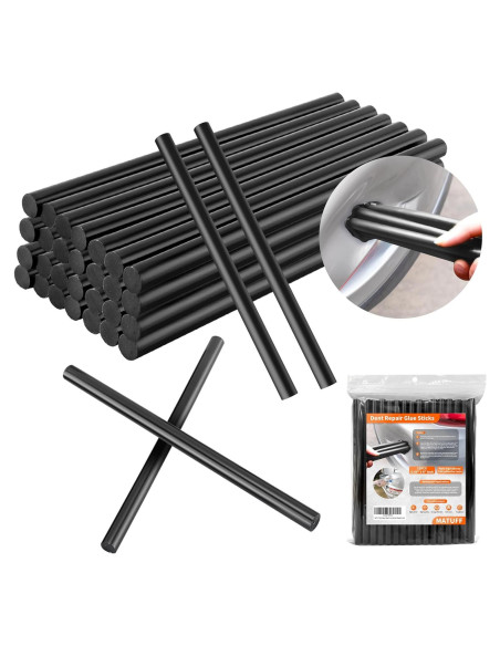 32 Palos de Pegamento Caliente MATUFF 11mm x 200mm Negros 32 Palos de Pegamento Caliente MATUFF 11mm x 200mm Negros