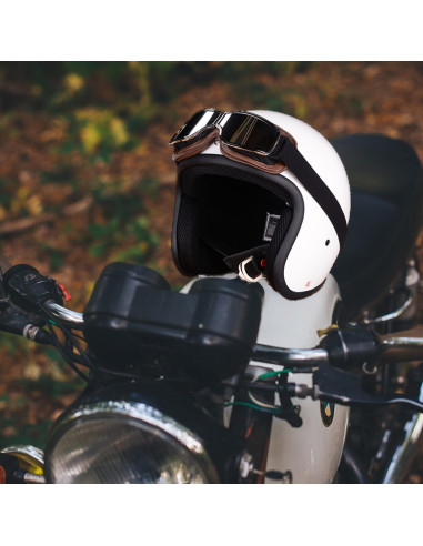 Gafas de Motocicleta Vintage LJDJ - 2 Paquetes Antiempañantes