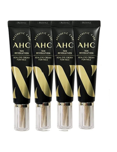 Crema Real para Ojos AHC 30ml x 4 - Antiarrugas e Hidratante
