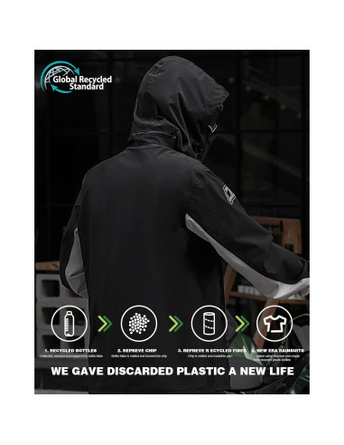 Traje de Lluvia IRON JIA'S Jk005 Impermeable para Motociclistas