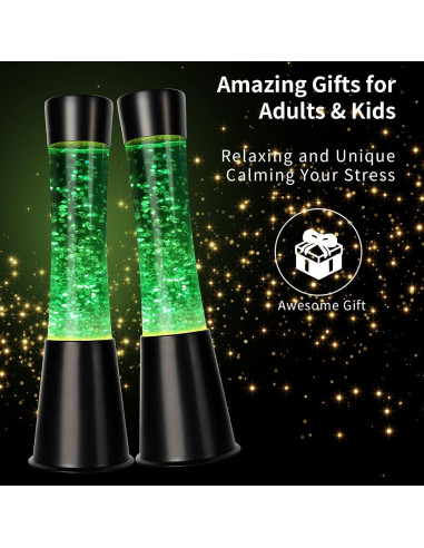 Lámpara de Brillo Verde 40.6 cm Zhrisezlava - Decorativa y Relajante