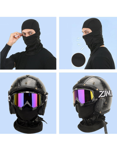 Gafas de ATV y máscara de balaclava ZJNUO para deportes