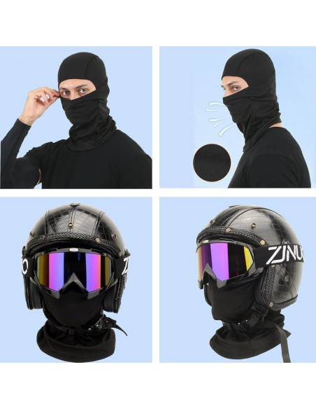 Gafas de ATV y máscara de balaclava ZJNUO para deportes Gafas de ATV y máscara de balaclava ZJNUO para deportes