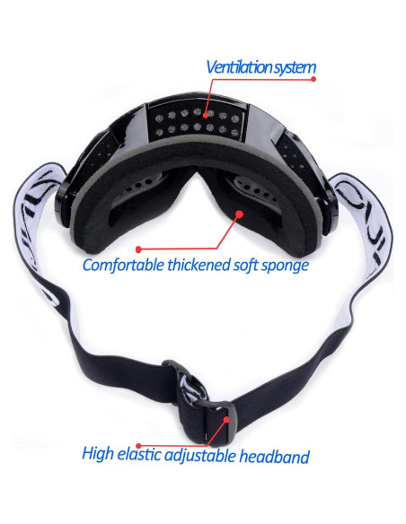 Gafas de ATV y máscara de balaclava ZJNUO para deportes Gafas de ATV y máscara de balaclava ZJNUO para deportes