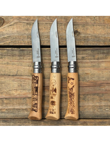 Cuchillo Plegable Opinel No.08 Great Smoky Mountains - Acero Inoxidable