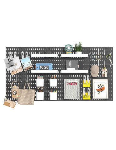 Organizador de Pared RIVTUN - 8 Paneles de Tablero de Clavos 27.94cm