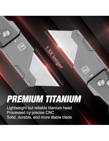 Cuchillo Utilitario Avanzado FLISSA de Titanio CNC 8.9 cm