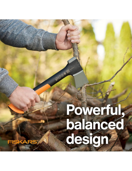 Conjunto de Preparación de Madera Fiskars: Hacha X7 y Afilador Conjunto de Preparación de Madera Fiskars: Hacha X7 y Afilador