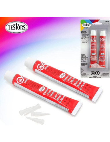 Pegamento de Cemento para Plásticos Testors + Kit Herramientas Pixiss